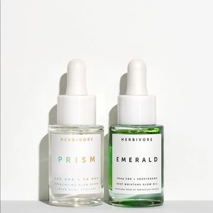 Brand New Herbivore Skincare Glow Serum and Oil